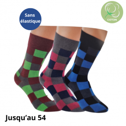 Chaussettes à carreaux sans...