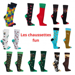 Chaussette fun en coton -...