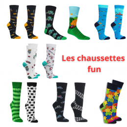 Chaussettes fun en coton -...