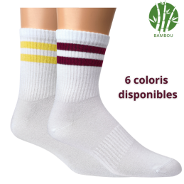 Chaussettes tennis en bambou