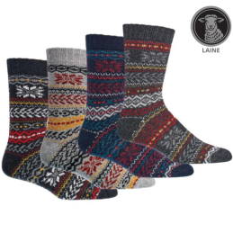 Chaussettes mixtes en laine