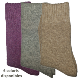 Chaussettes en laine et angora