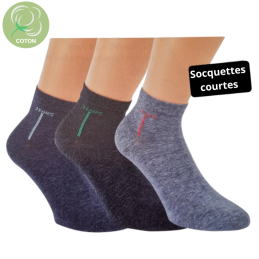 Socquettes courtes en coton...