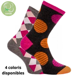 Chaussettes en coton sans...