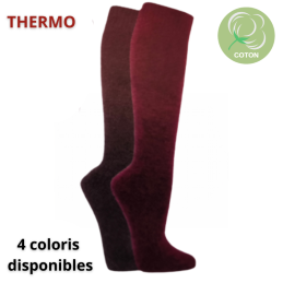 Mi-bas thermo en coton...