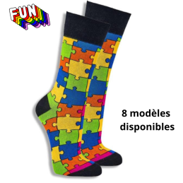 Chaussette fun en coton -...