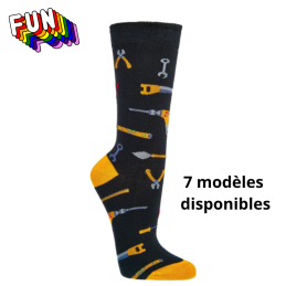 Chaussettes fun en coton -...