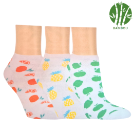 Chaussettes invisibles en bambou - Lot de 3 paires