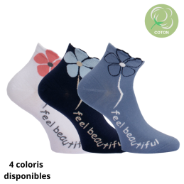 Socquettes en coton - Lot de 3 paires