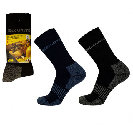 Chaussettes de travail en laine - lot de 2 paires