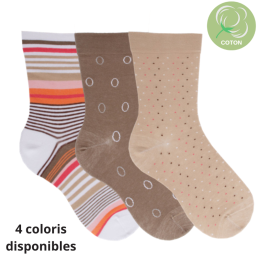 Chaussettes en coton sans...