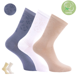 Chaussettes en coton sans...